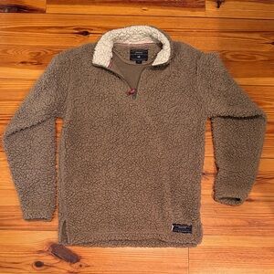Women’s Cozy Brown Sherpa Pullover